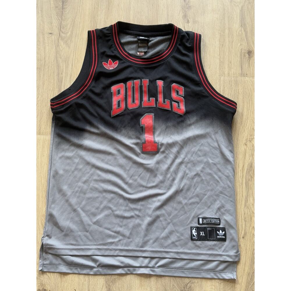 Retro Chicago Bulls Derrick Rose #1 Limited Edition Adidas NBA Jersey Youth -XL